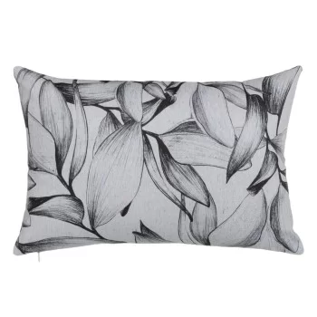 Cushion Polyester Cotton White Black Sheets 45 x 30 cm 2