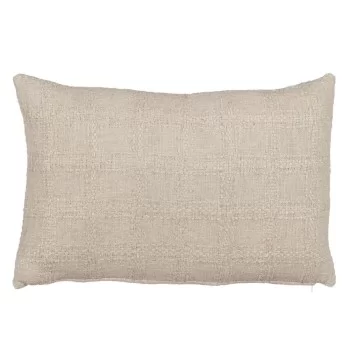 Cushion Cotton Linen Grey 60 x 40 cm