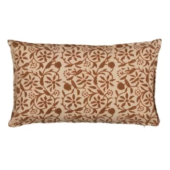 Cushion Cotton Brown Beige 50 x 30 cm
