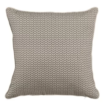 Cushion Cotton Linen Taupe Printed 50 x 50 cm
