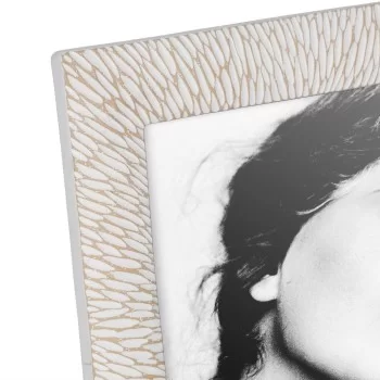 Photo frame White Polyresin 15 x 1,7 x 20 cm 2