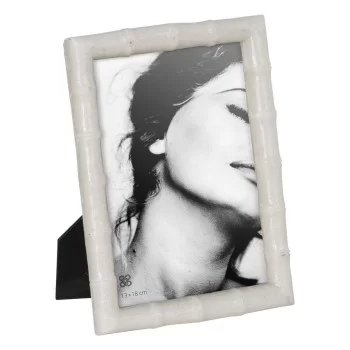 Photo frame White Polyresin 15,7 x 2 x 20,5 cm