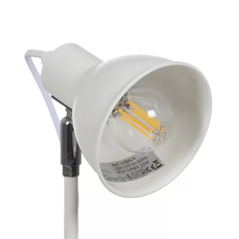Desk lamp White Iron 25 W 220-240 V 15 x 14,5 x...
