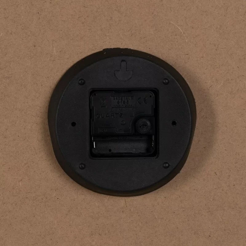 Wall Clock White Natural Wood Crystal 76 x 76 x...