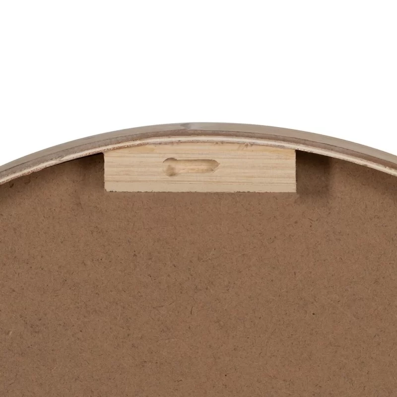 Wall Clock White Natural Wood Crystal 60 x 60 x...