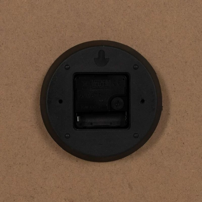 Wall Clock White Natural Wood Crystal 60 x 60 x...