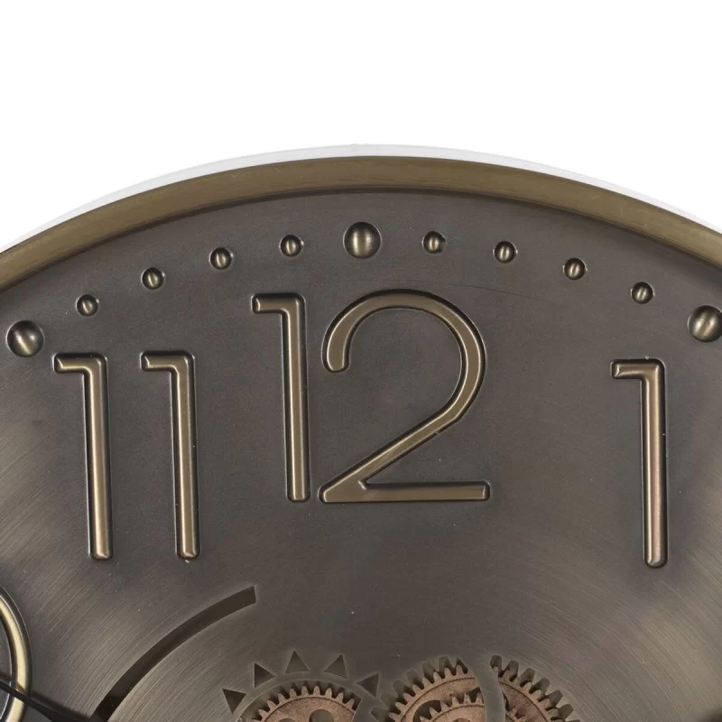 Wall Clock Golden Iron 60 x 8 x 60 cm