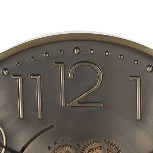 Wall Clock Golden Iron 60 x 8 x 60 cm