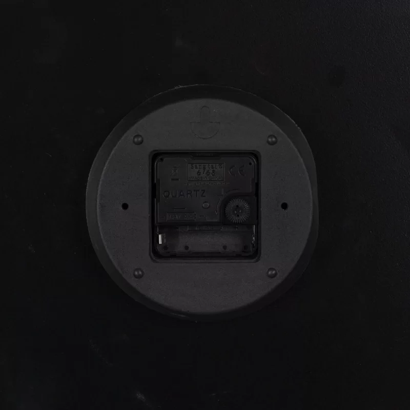 Wall Clock White Natural Iron 60 x 60 x 6 cm