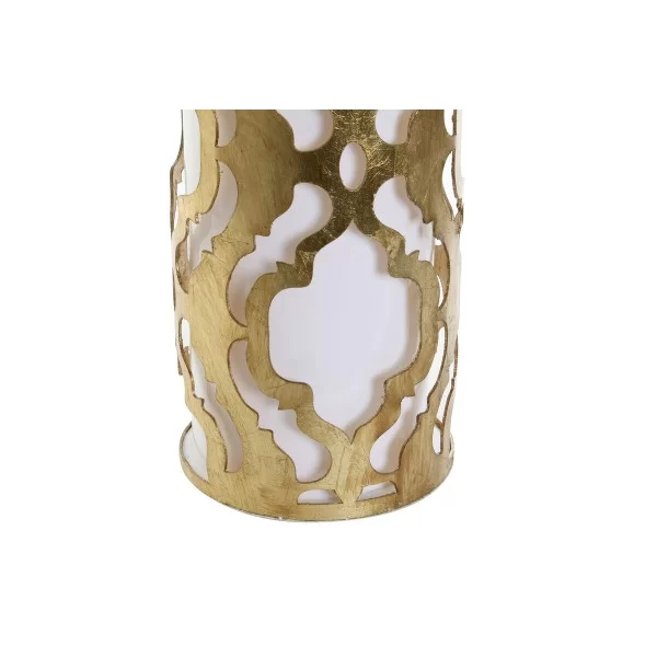 Desk lamp DKD Home Decor White Golden PVC Metal 60 W 220 V 40,5 x 40,5 x 74,5 cm