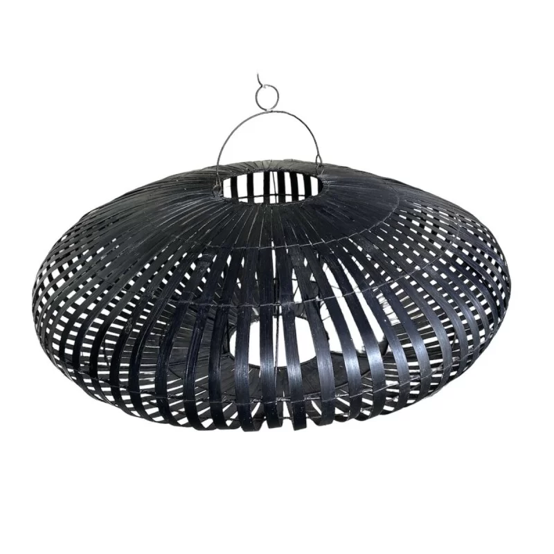 Lamp Shade Home ESPRIT Black Bamboo 80 x 80 x...