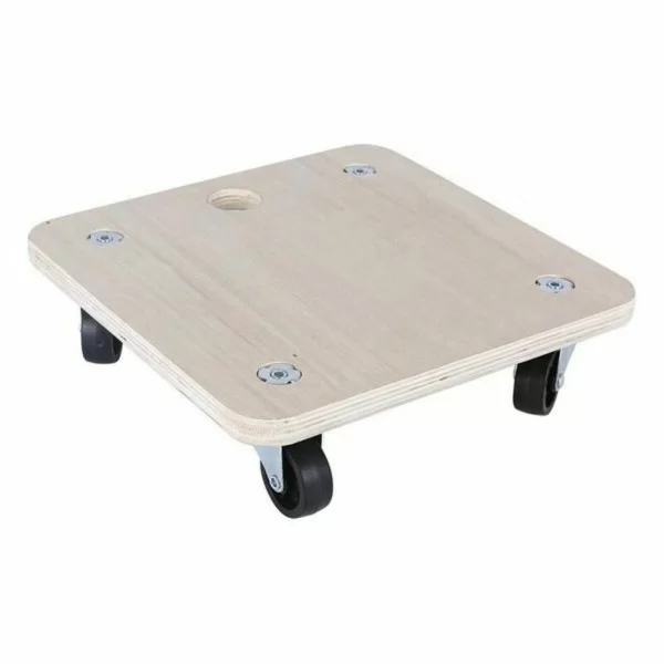 Wooden Base with Wheels Bricotech 58764 (30 x 30 x 8 cm) Wood 30 x 30 x 8 cm 1,8 mm