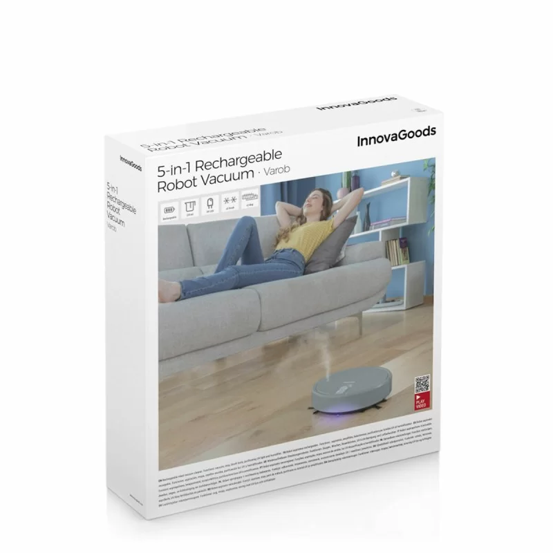 Multifunction 5-in-1 Rechargeable Robot Vacuum...