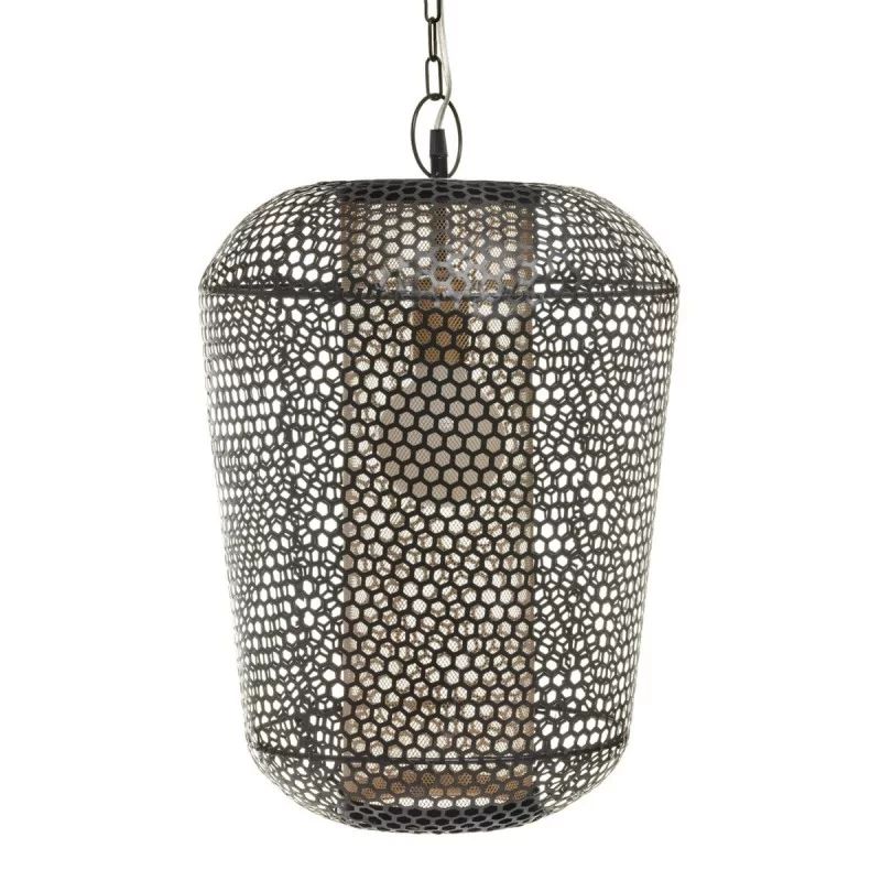 Ceiling Light 34 x 34 x 54 cm Black Metal