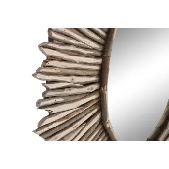 Wall mirror Home ESPRIT Natural Mirror Trunks Tropical 90... 2