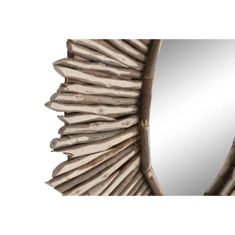 Wall mirror Home ESPRIT Natural Mirror Trunks...