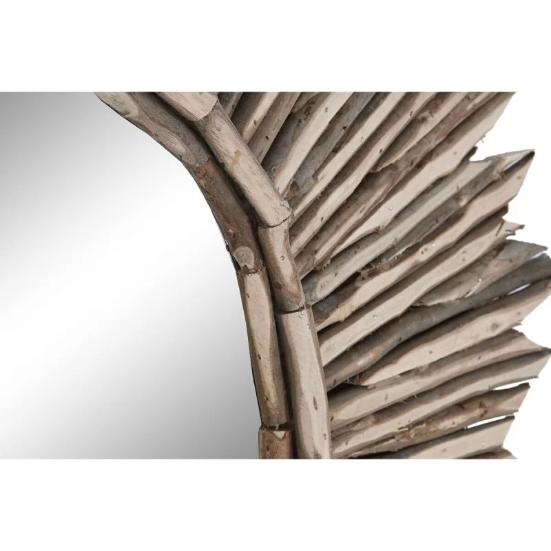 Wall mirror Home ESPRIT Natural Mirror Trunks...