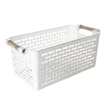 Multi-purpose basket Confortime Plastic With handles Wood... 2