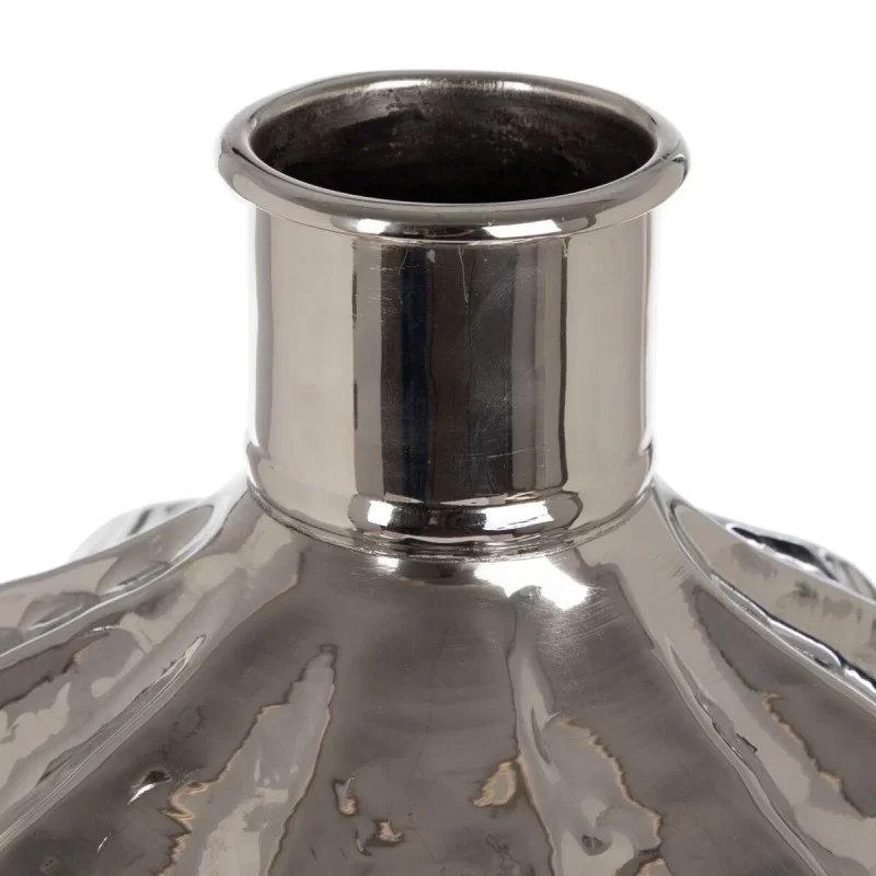 Vase 30,5 x 30,5 x 56 cm Silver Aluminium