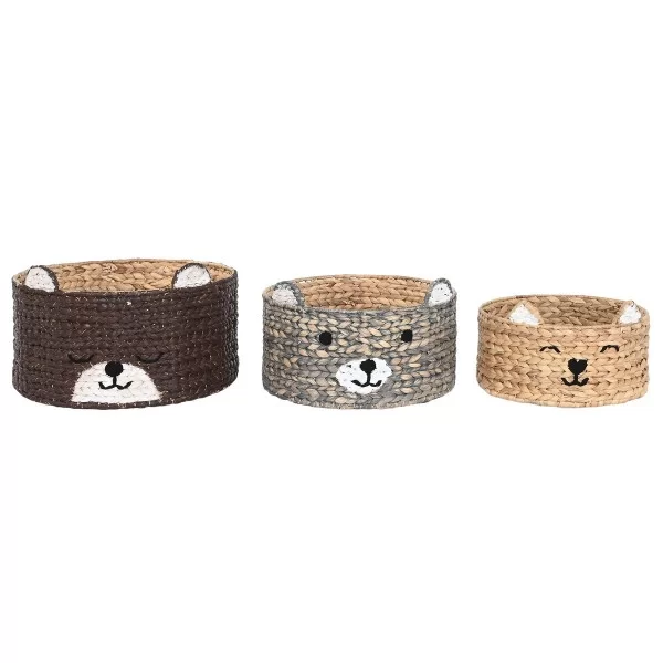 Basket set DKD Home Decor animals 40 x 40 x 25 cm