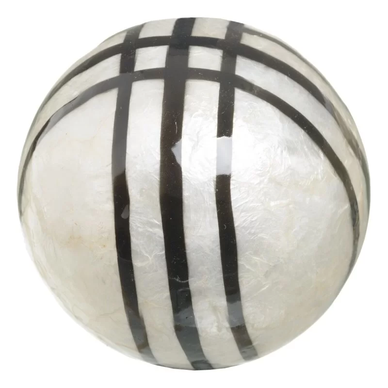 Balls CAPIZ Decoration Black White 10 x 10 x 10...