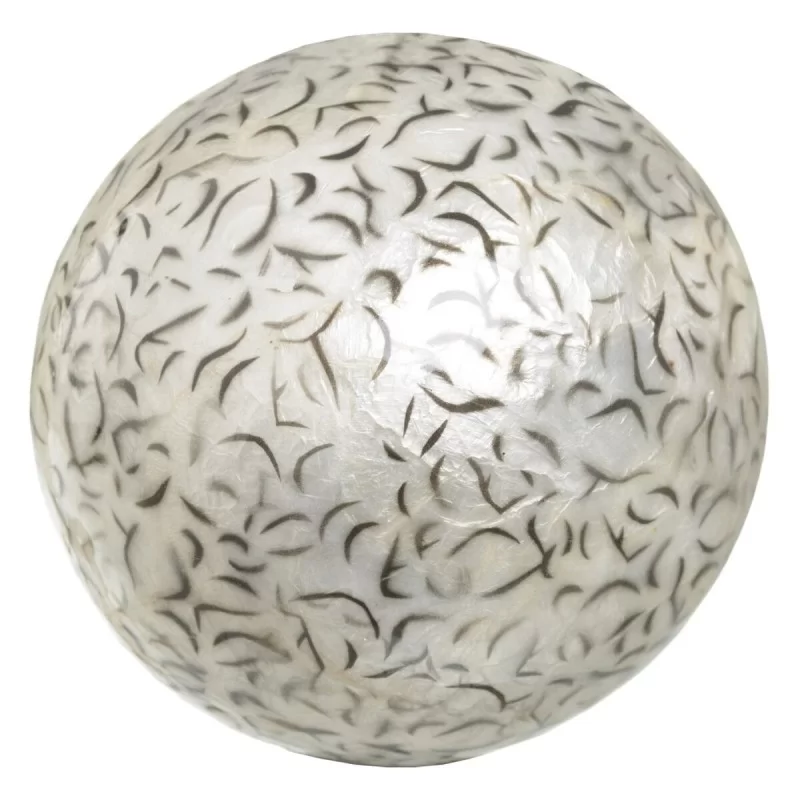 Balls CAPIZ Decoration Black White 10 x 10 x 10...