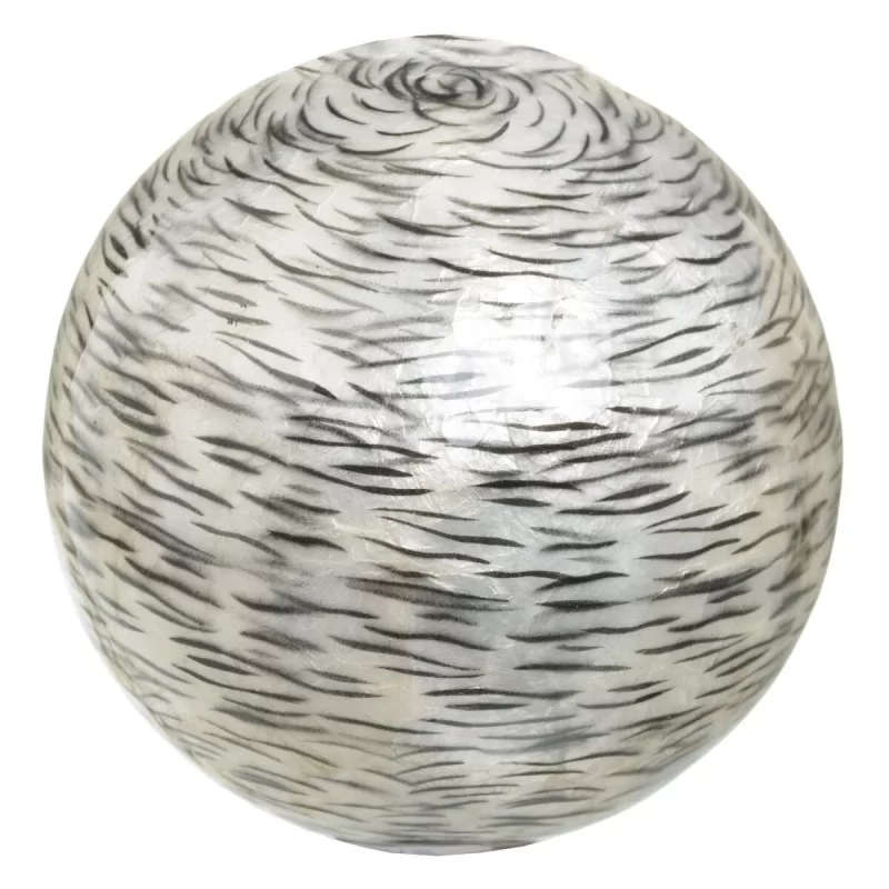 Balls CAPIZ Decoration Black White 10 x 10 x 10...