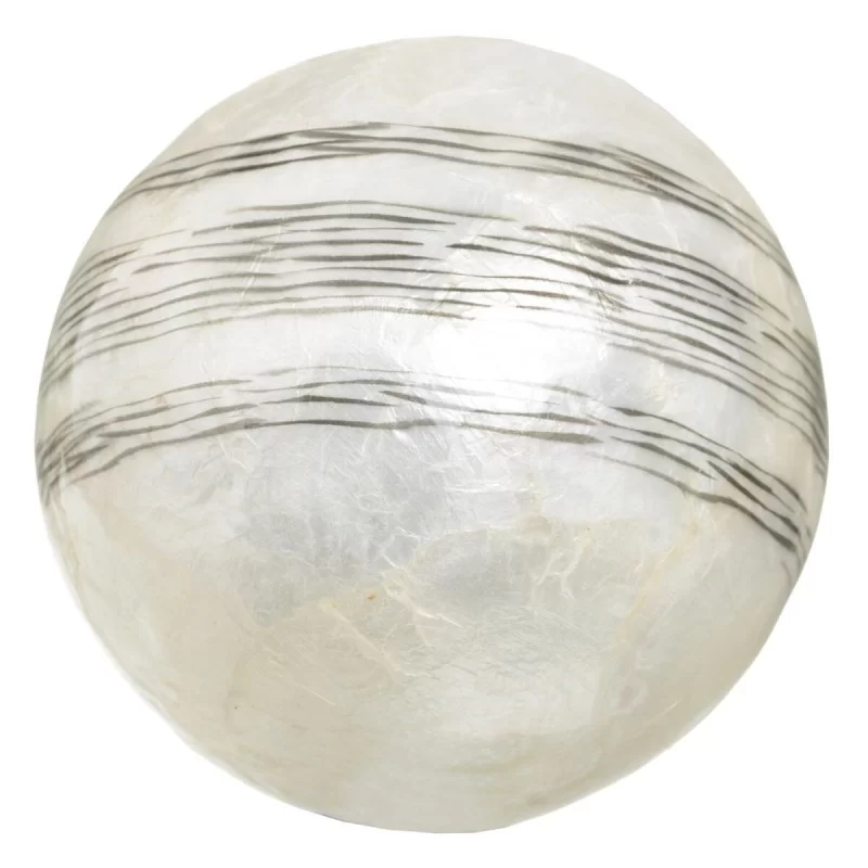 Balls CAPIZ Decoration Black White 10 x 10 x 10...