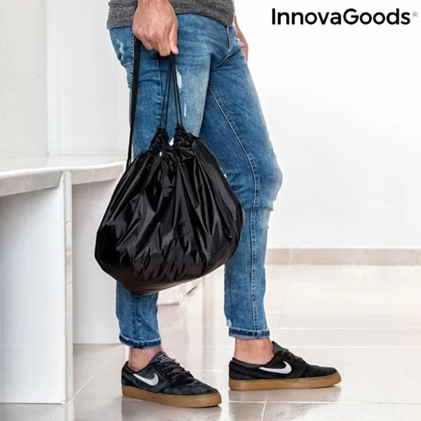 2 in 1 Changing Room Mat and Waterproof Bag InnovaGoods Gymbag Black/Silver (Refurbished A)