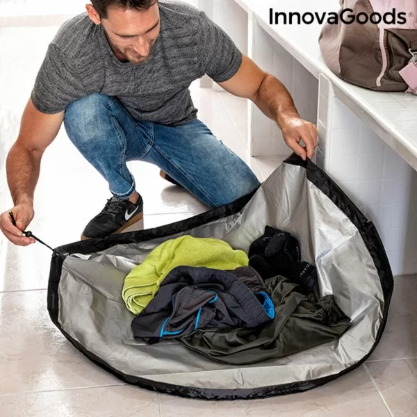 2 in 1 Changing Room Mat and Waterproof Bag InnovaGoods Gymbag Black/Silver (Refurbished A)