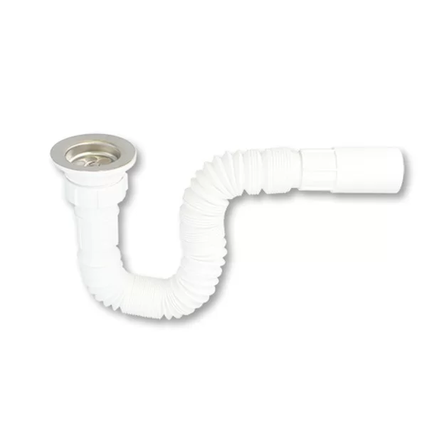 Washbasin Siphon Fontastock articulated White 1-1/2" x 40