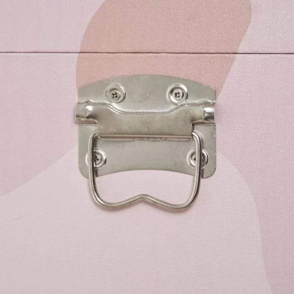 Set of Chests 65 x 38 x 35 cm Canvas DMF (3 Pieces)