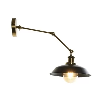 Wall Lamp DKD Home Decor Black Golden Metal 50 W Vintage...