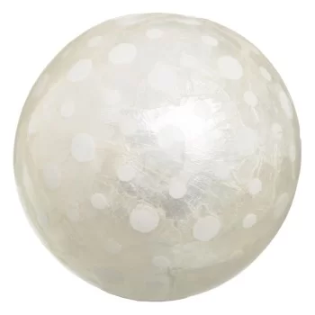 Balls CAPIZ Decoration White 10 x 10 x 10 cm (8 Units) 2