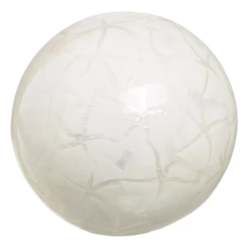 Balls CAPIZ Decoration White 10 x 10 x 10 cm (8...