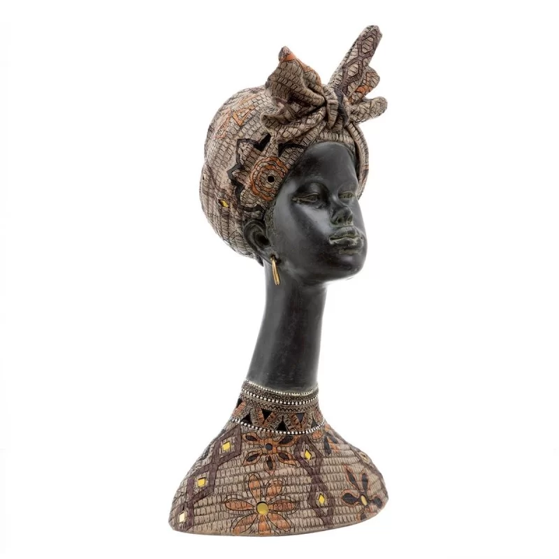 Decorative Figure 27 x 23,5 x 52 cm African Woman