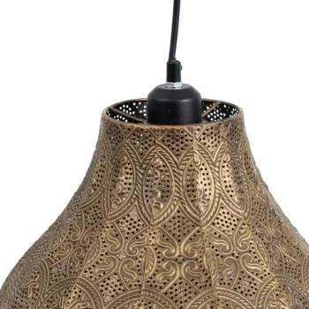 Ceiling Light 32 x 32 x 37,5 cm Golden Metal 2