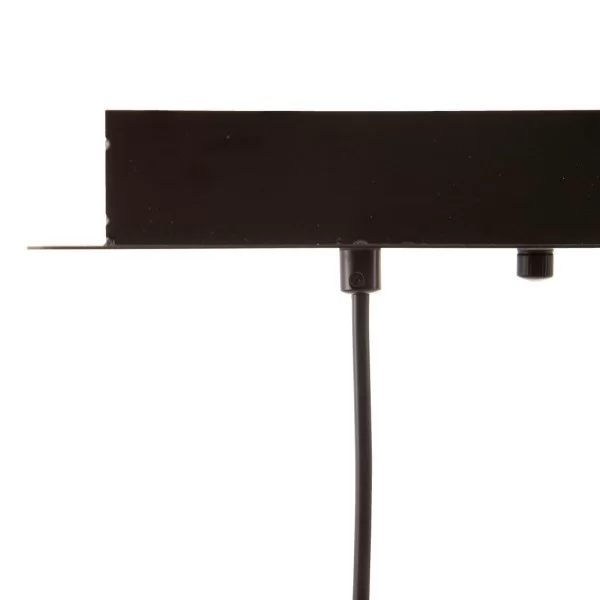 Ceiling Light 40 x 15 x 20 cm Crystal Black Metal