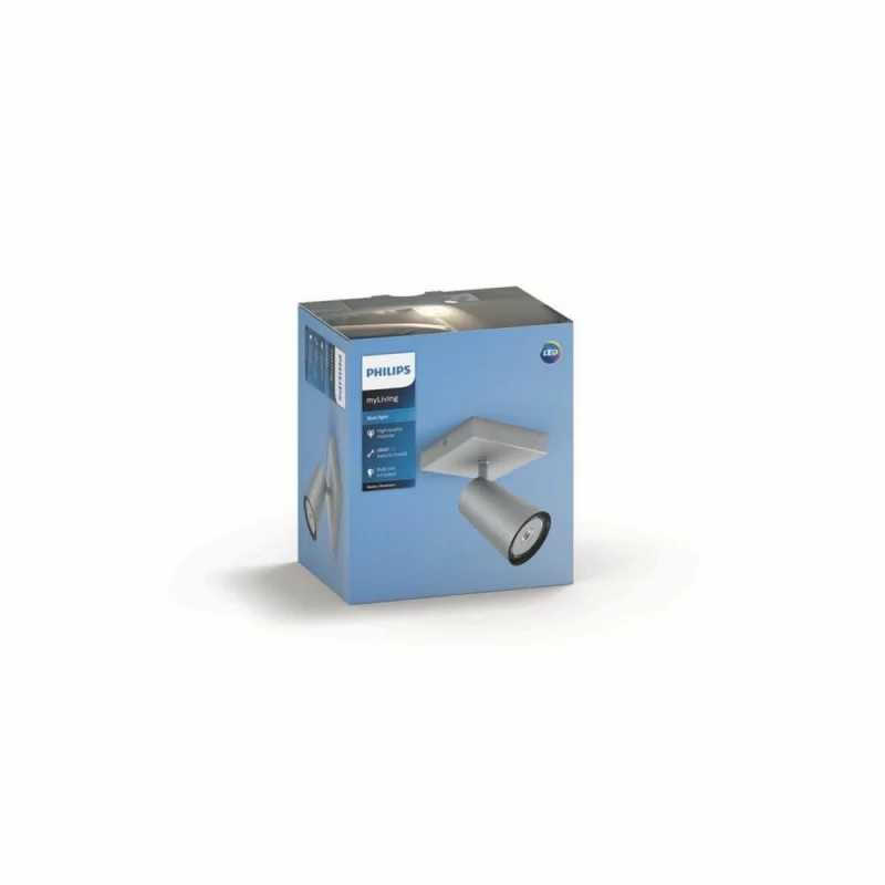 LED spotlight Philips Foco Silver Aluminium 10...