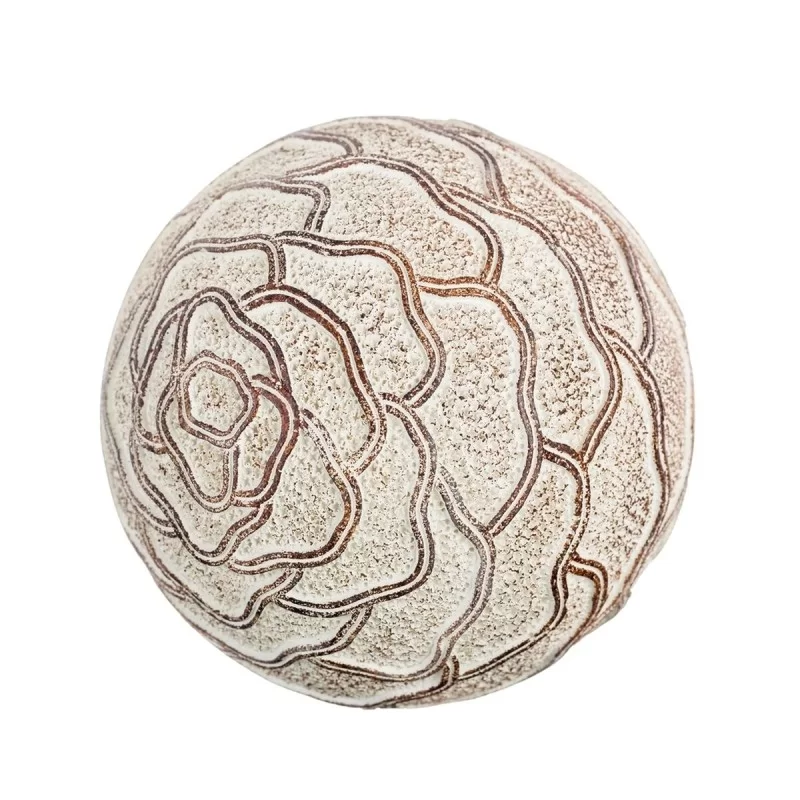 Balls Decoration Brown 10 x 10 x 10 cm (8 Units)