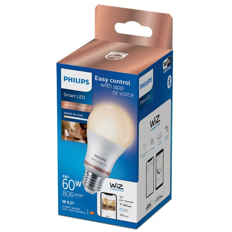 LED lamp Philips Wiz Standard White F 8 W E27...