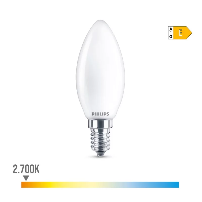 LED lamp Philips Candle E 6,5 W 60 W E14 806 lm...