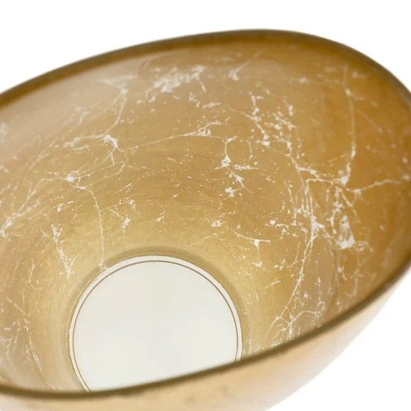 Centerpiece Golden Glass 23,5 x 14 cm