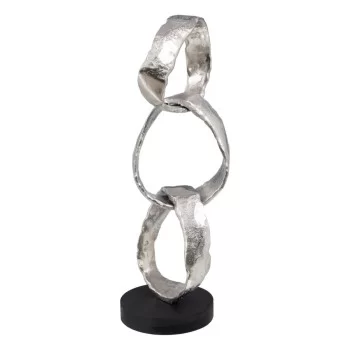 Decorative Figure 18 x 15 x 47 cm Black Silver