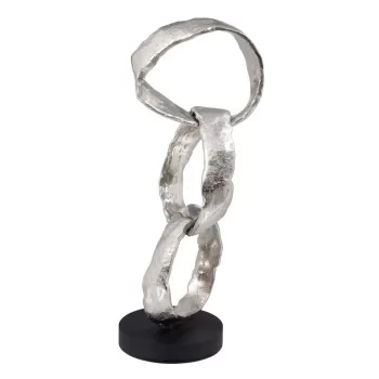 Decorative Figure 18 x 15 x 47 cm Black Silver 2