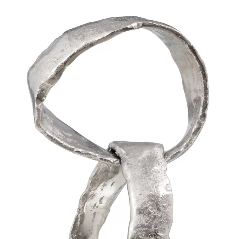 Decorative Figure 18 x 15 x 47 cm Black Silver