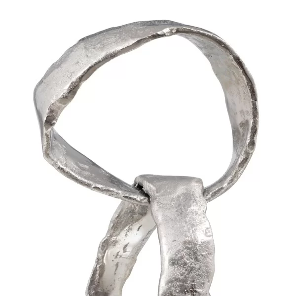 Decorative Figure 18 x 15 x 47 cm Black Silver