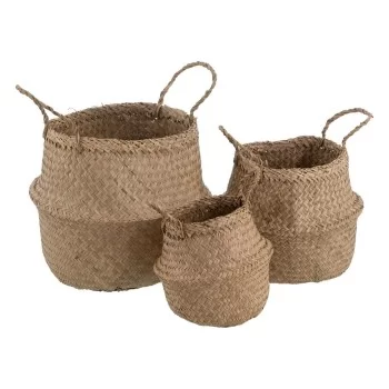 Set of Baskets Natural Natural Fibre 30 x 30 x 38 cm (3...