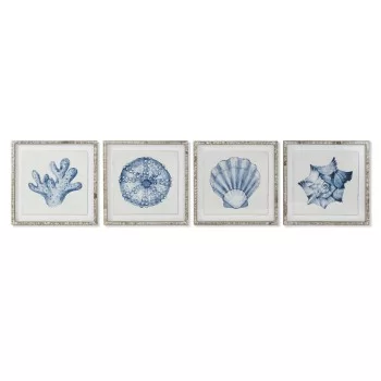 Painting Home ESPRIT Coral Mediterranean 50 x 2,5 x 50 cm...