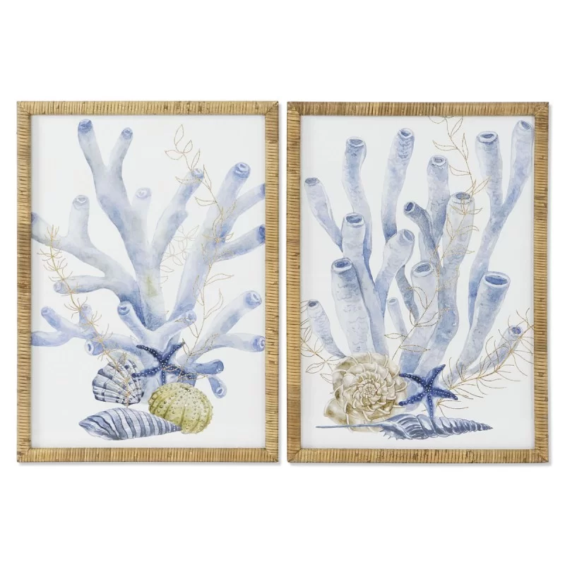 Painting Home ESPRIT Mediterranean 50 x 2,5 x 70 cm (2 Units)